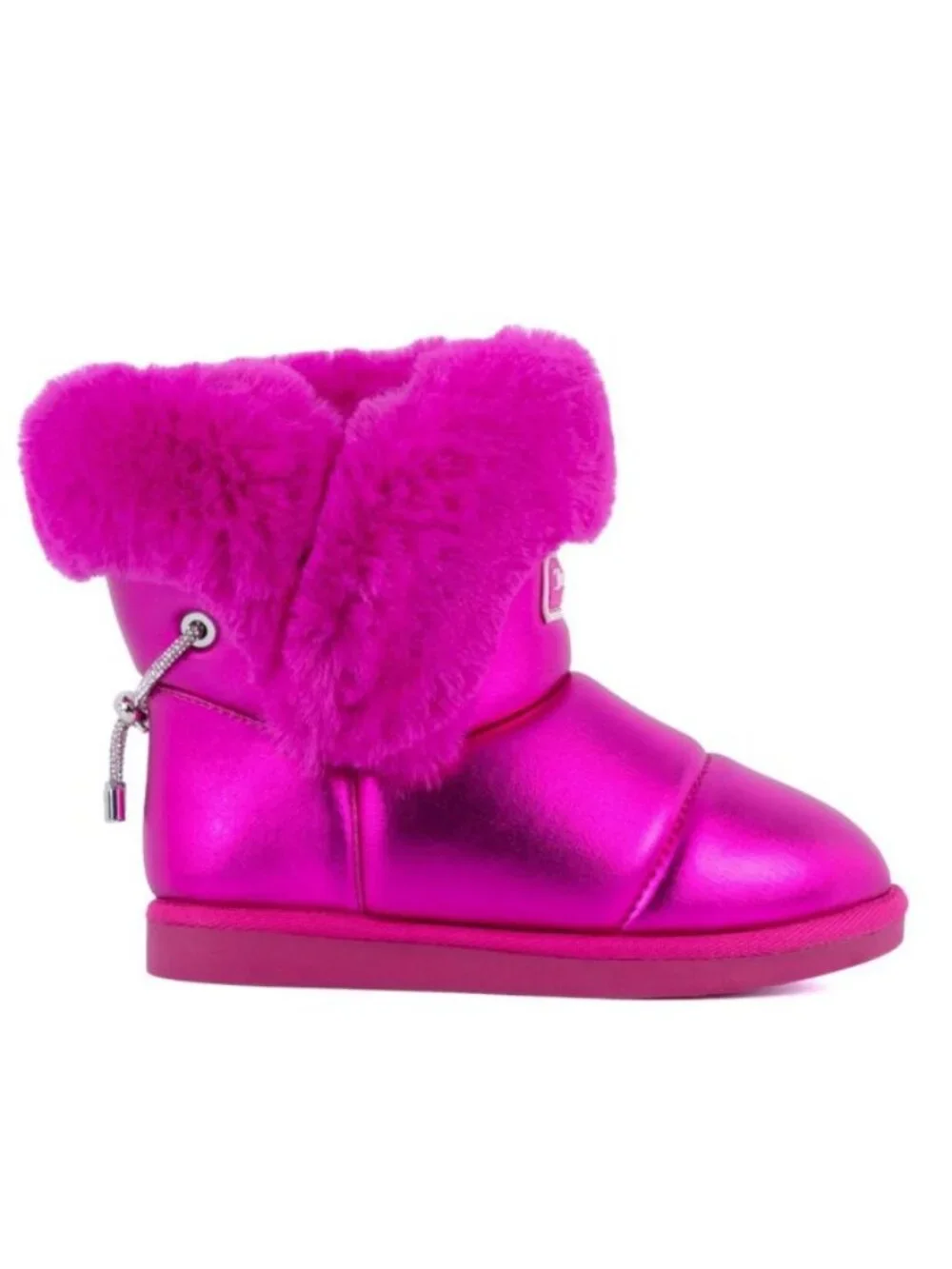 69$ Juicy Couture Kreed Metallic Cold Weather Boots Women's Size 6 Bright Pink